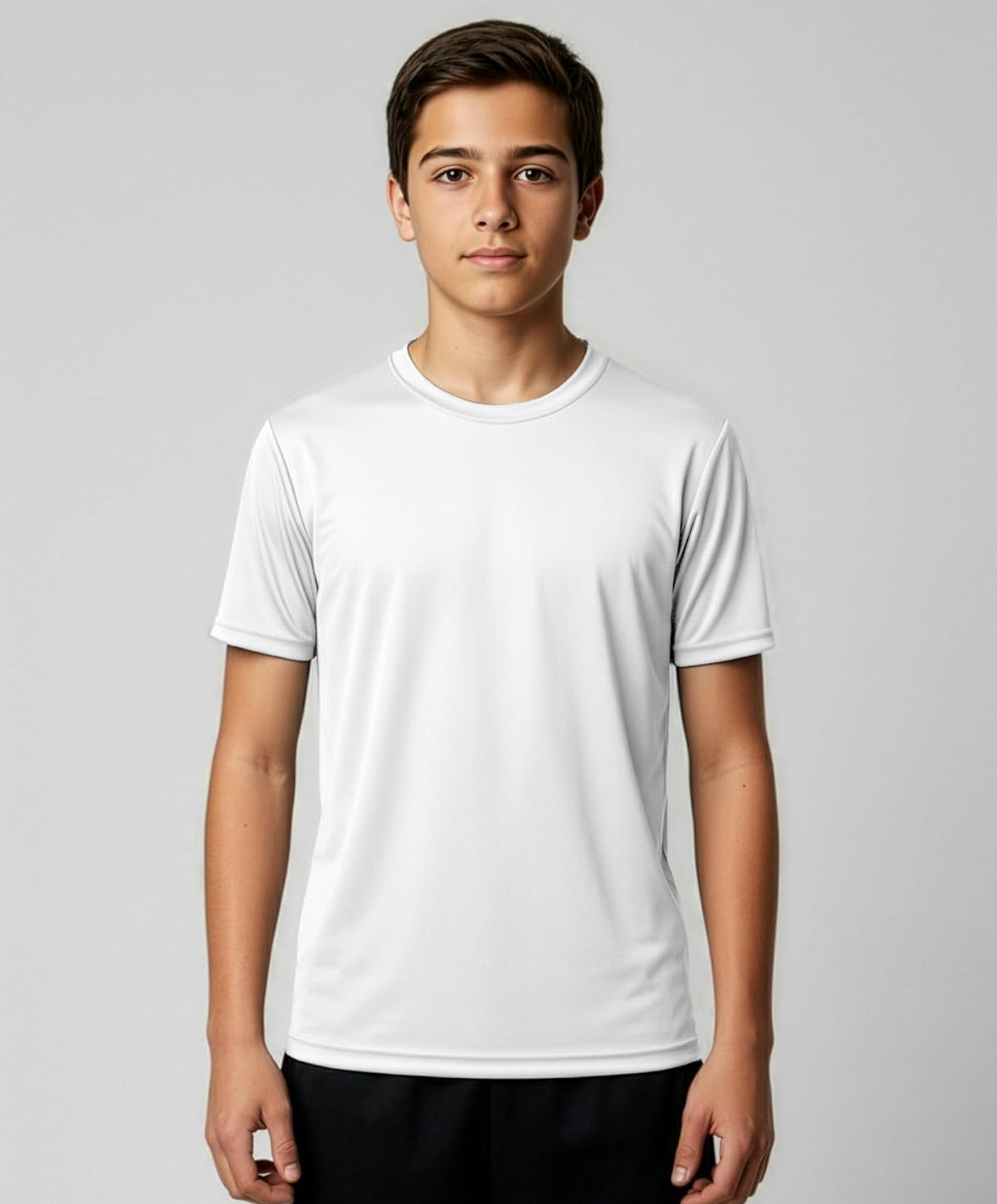 Unisex Children’s Wicking Crew Neck Short Sleeve Shirt