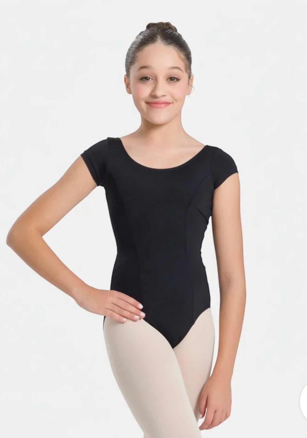 SoDanca Trissie Child Cap Sleeve Classic Leotard With Rounded Neckline (Please Read Description Before Purchasing)