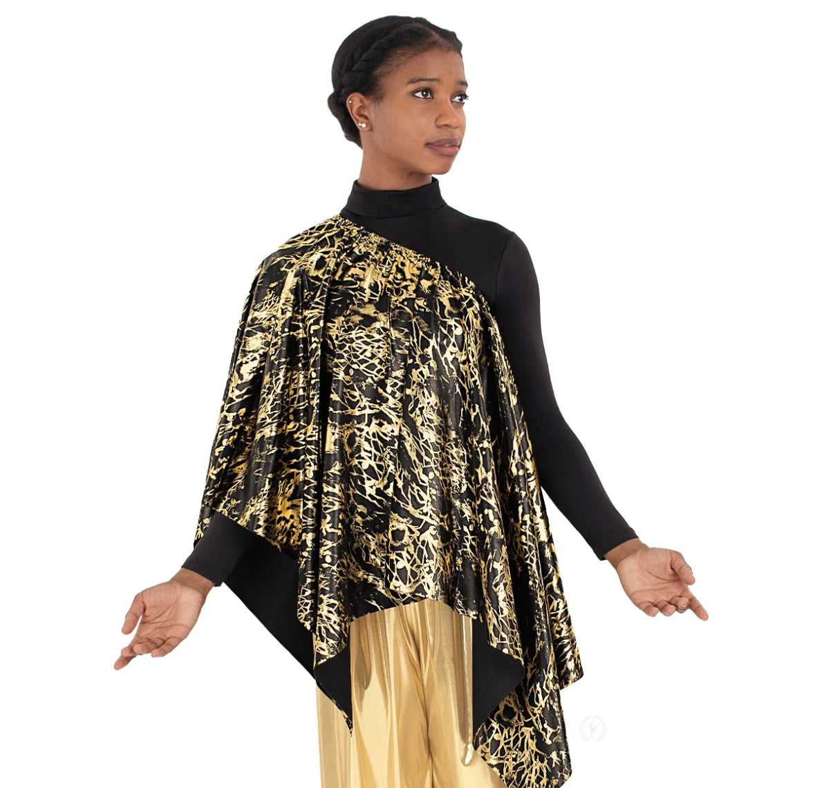 Eurotard Womens High Favor Marbled 3-in-1 Overlay