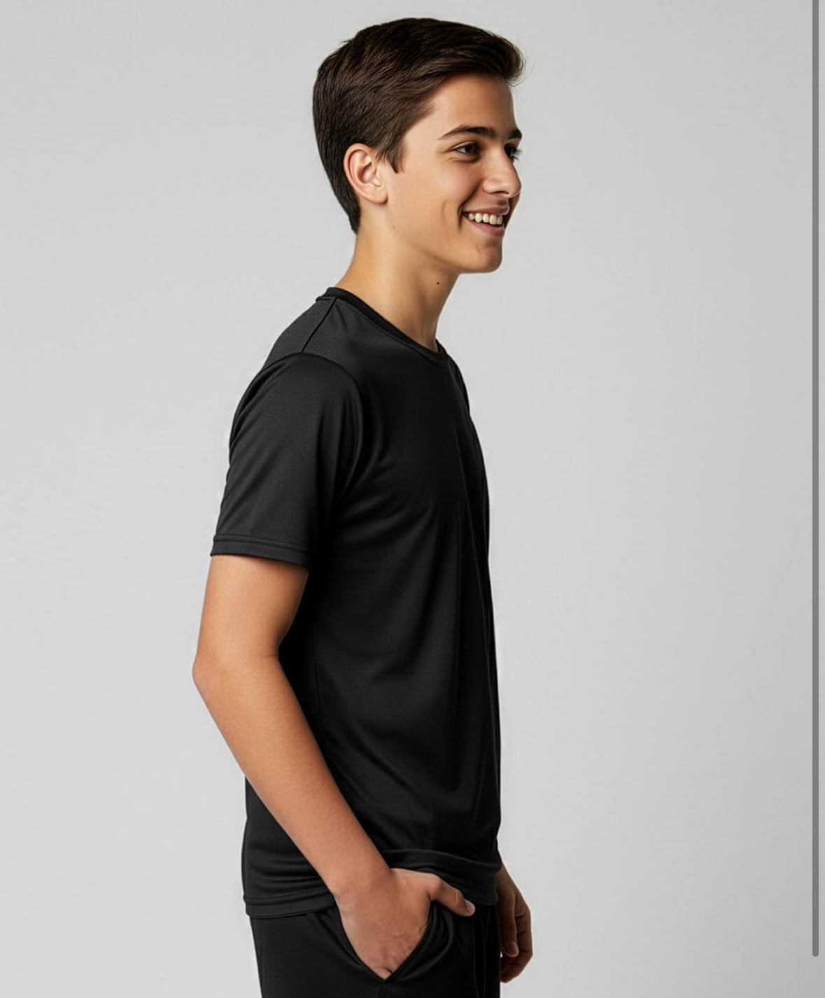 Unisex Children’s Wicking Crew Neck Short Sleeve Shirt