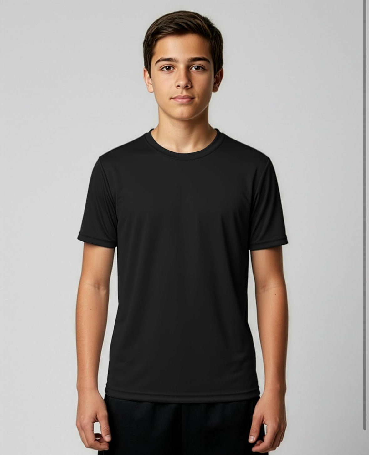 Unisex Children’s Wicking Crew Neck Short Sleeve Shirt