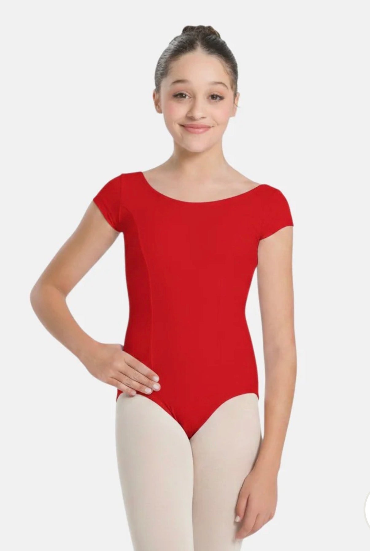 SoDanca Trissie Child Cap Sleeve Classic Leotard With Rounded Neckline (Please Read Description Before Purchasing)