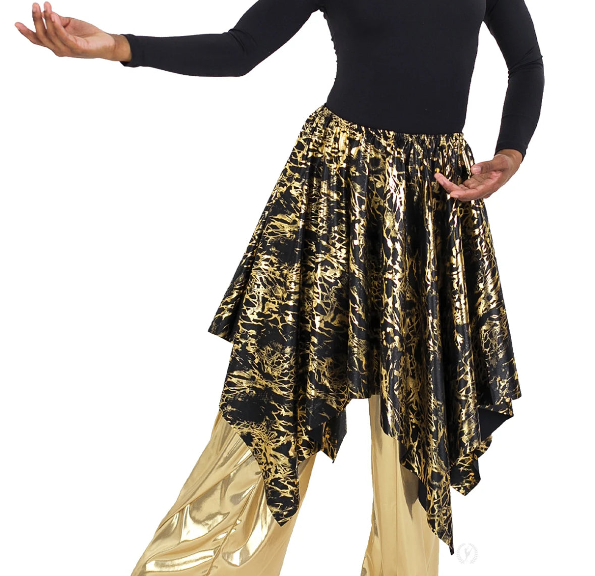Eurotard Womens High Favor Marbled 3-in-1 Overlay