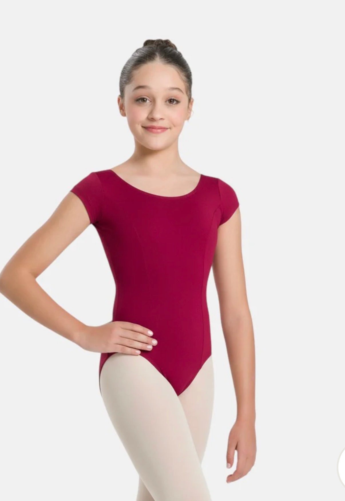 SoDanca Trissie Child Cap Sleeve Classic Leotard With Rounded Neckline (Please Read Description Before Purchasing)