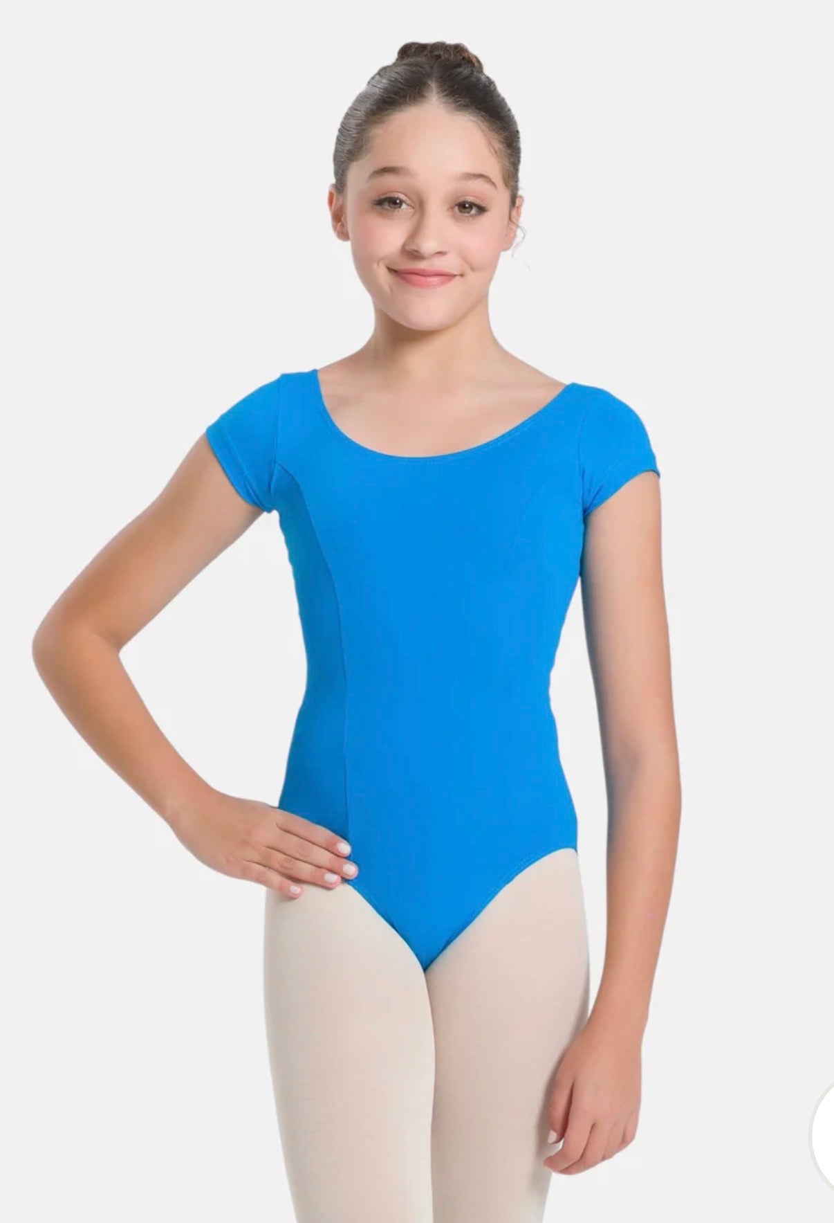 SoDanca Trissie Child Cap Sleeve Classic Leotard With Rounded Neckline (Please Read Description Before Purchasing)