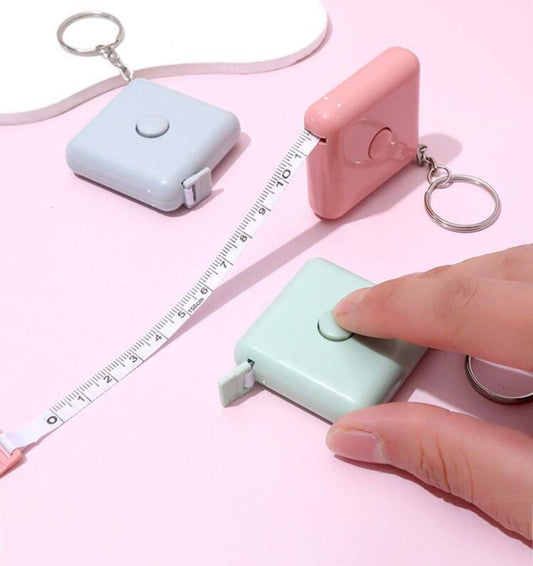 LuxeTape Measure Mini Retractable Keychain