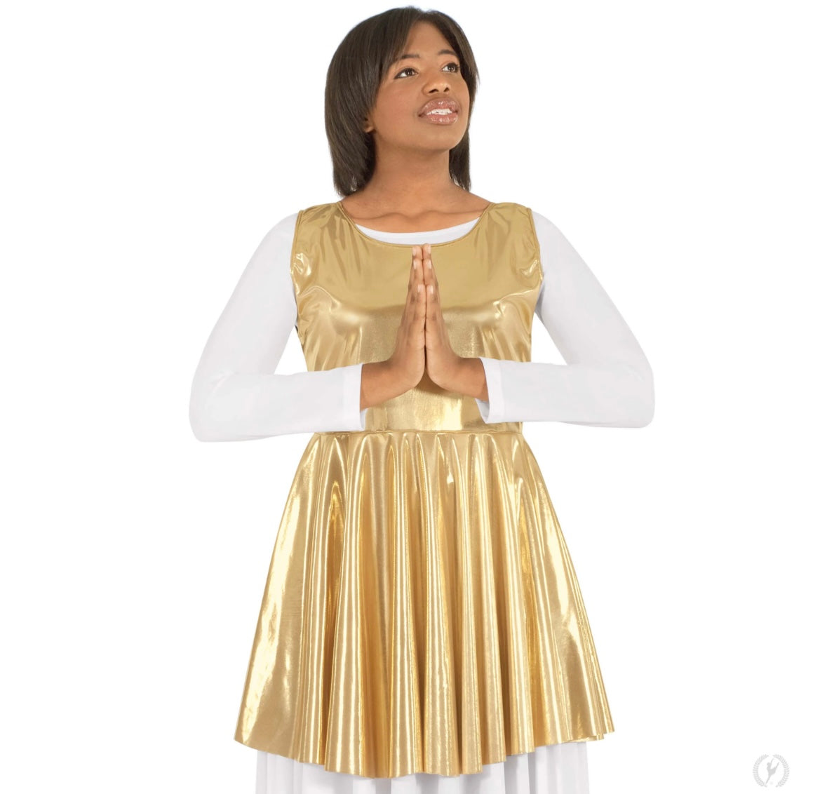 Eurotard Guiding Light Metallic Peplum Style Praise Tunic
