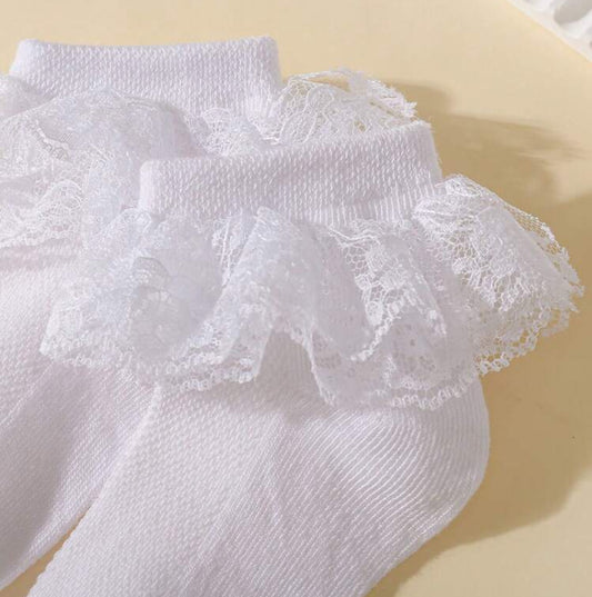 LuxeRuffle Ankle Socks
