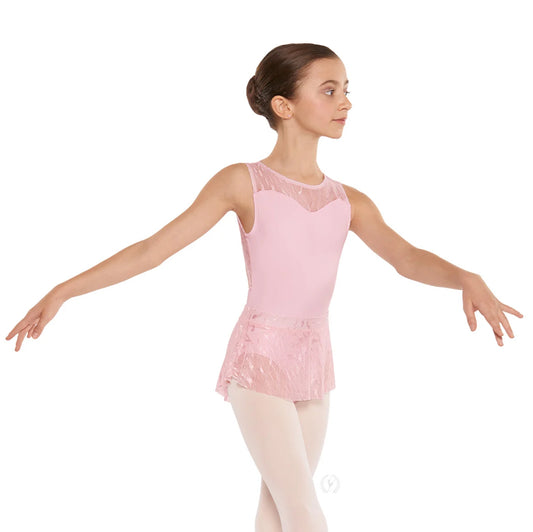 Eurotard Girls Impression Mesh Sweetheart Open Back Leotard