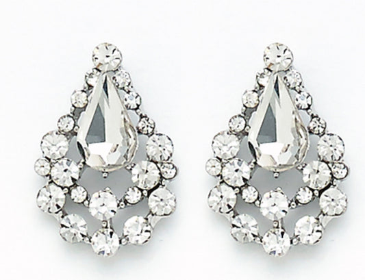 Dasha Designs Crystal Teardrop Earrings
