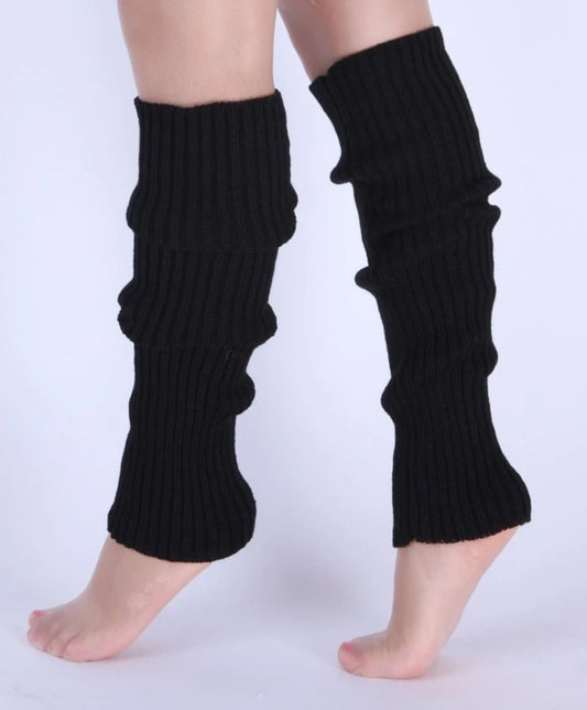 Soft Knit Ribbed Leg Warmers
