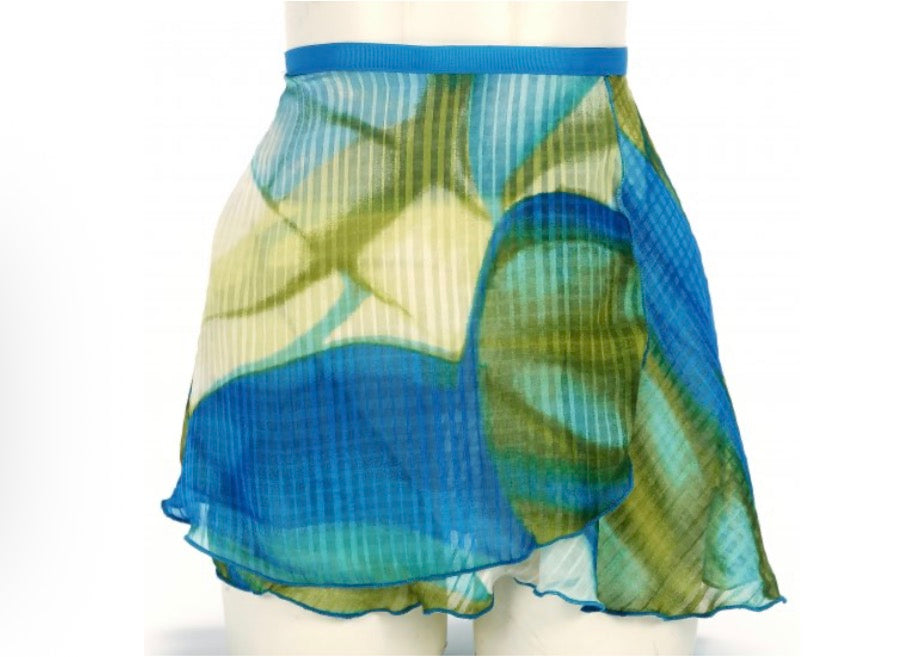Dasha Designs 12" Ombre Print Wrap Skirt
