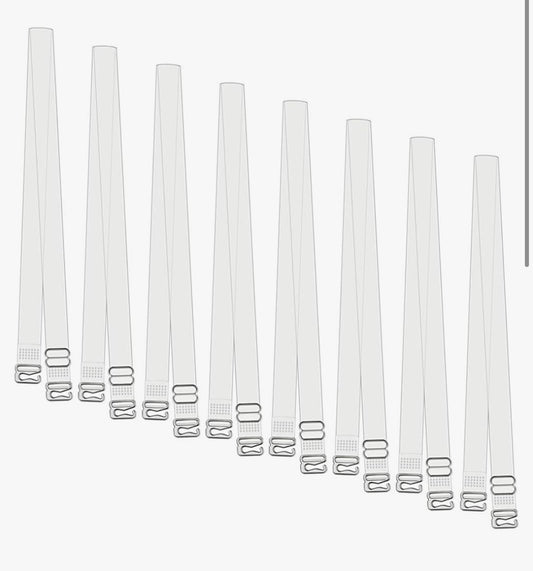 LuxeClear Bra Straps Invisible Transparent Shoulder Bra Strap Replacement