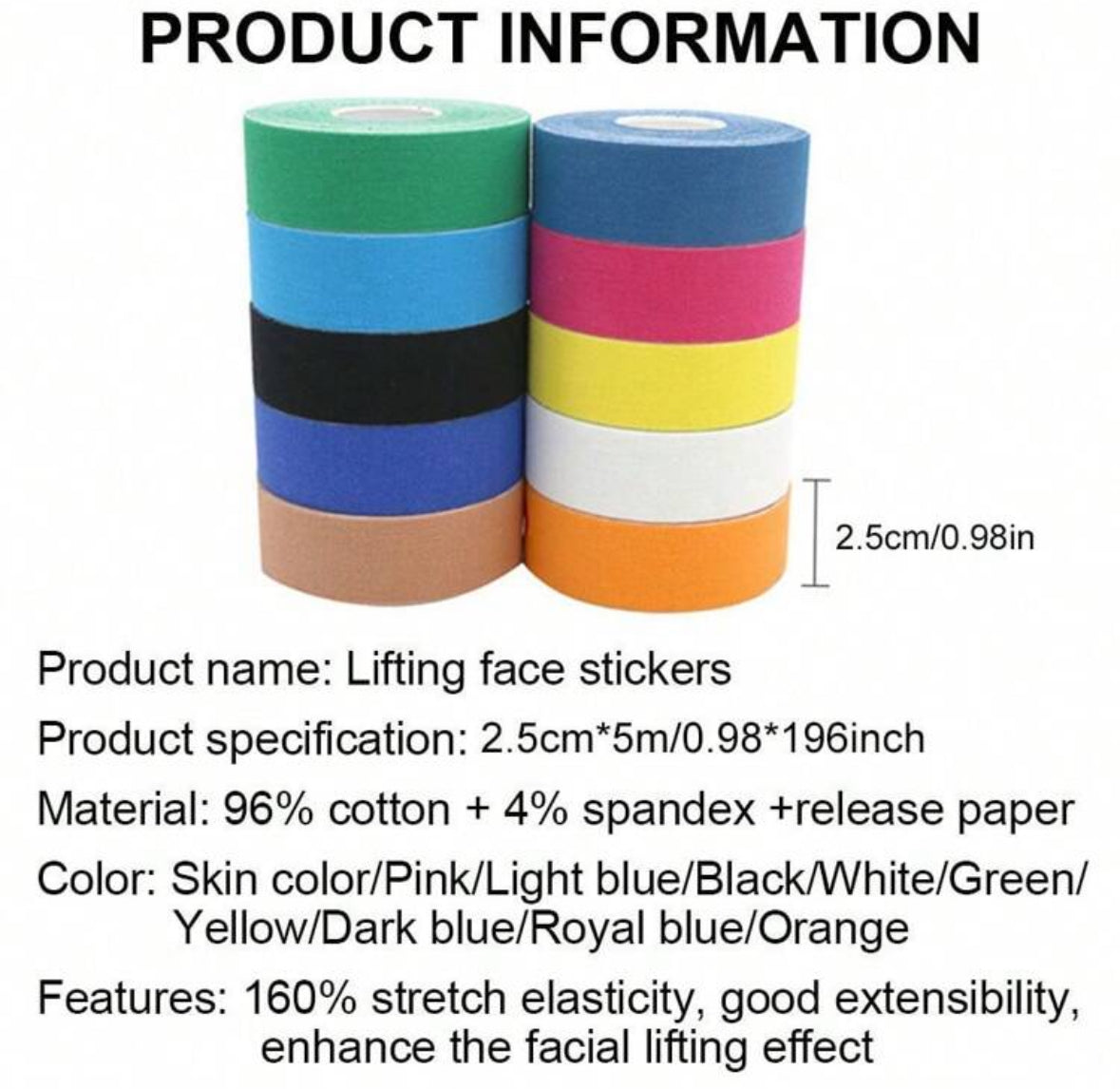 LuxeKinesiology Waterproof Tape