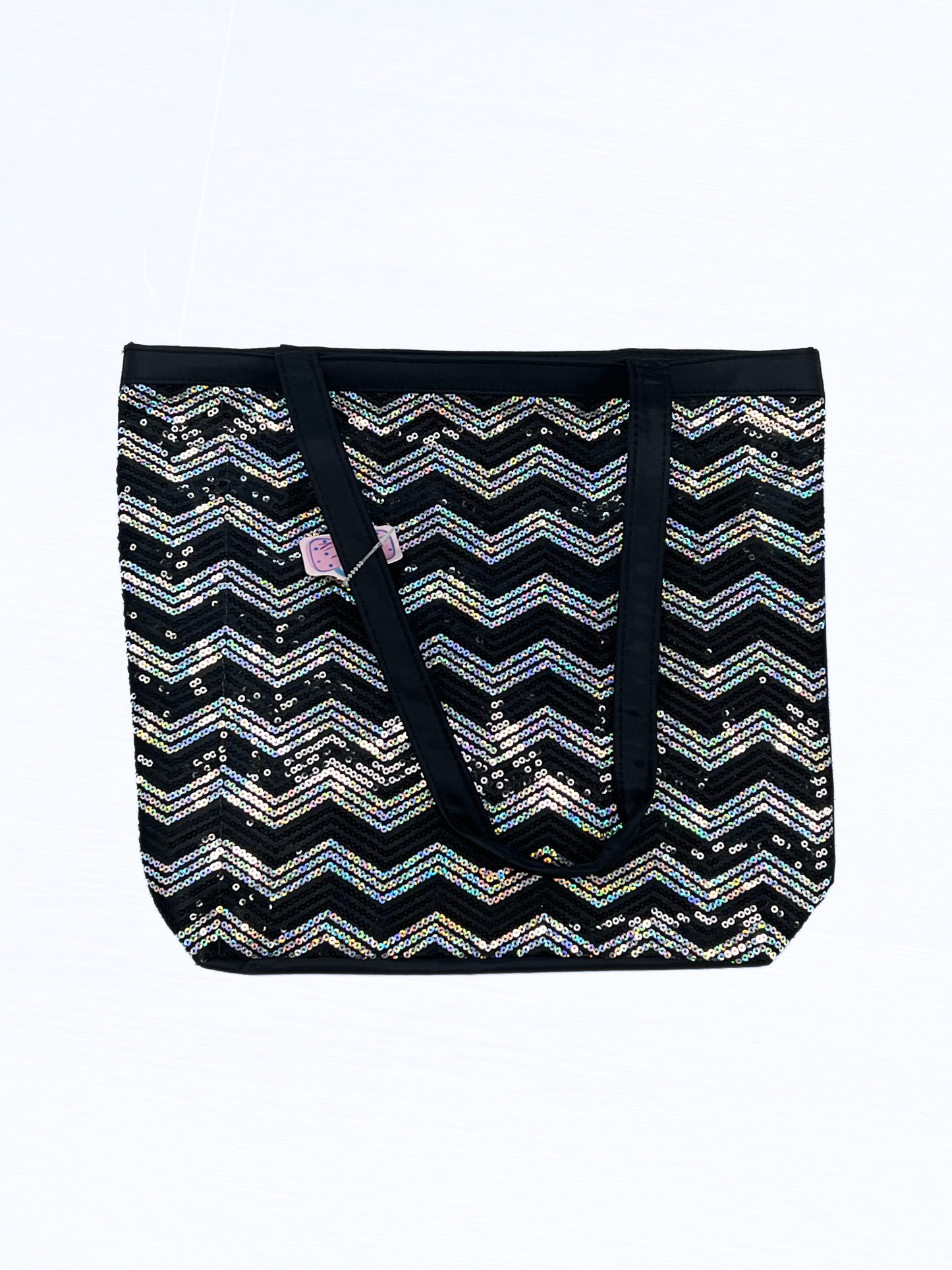 Dasha Designs Chevron Sequined Tote